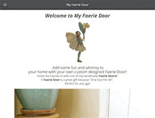 Tablet Screenshot of myfaeriedoor.com